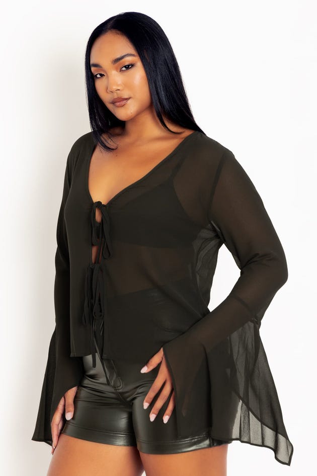 Sheer Flair Tie Top - Limited