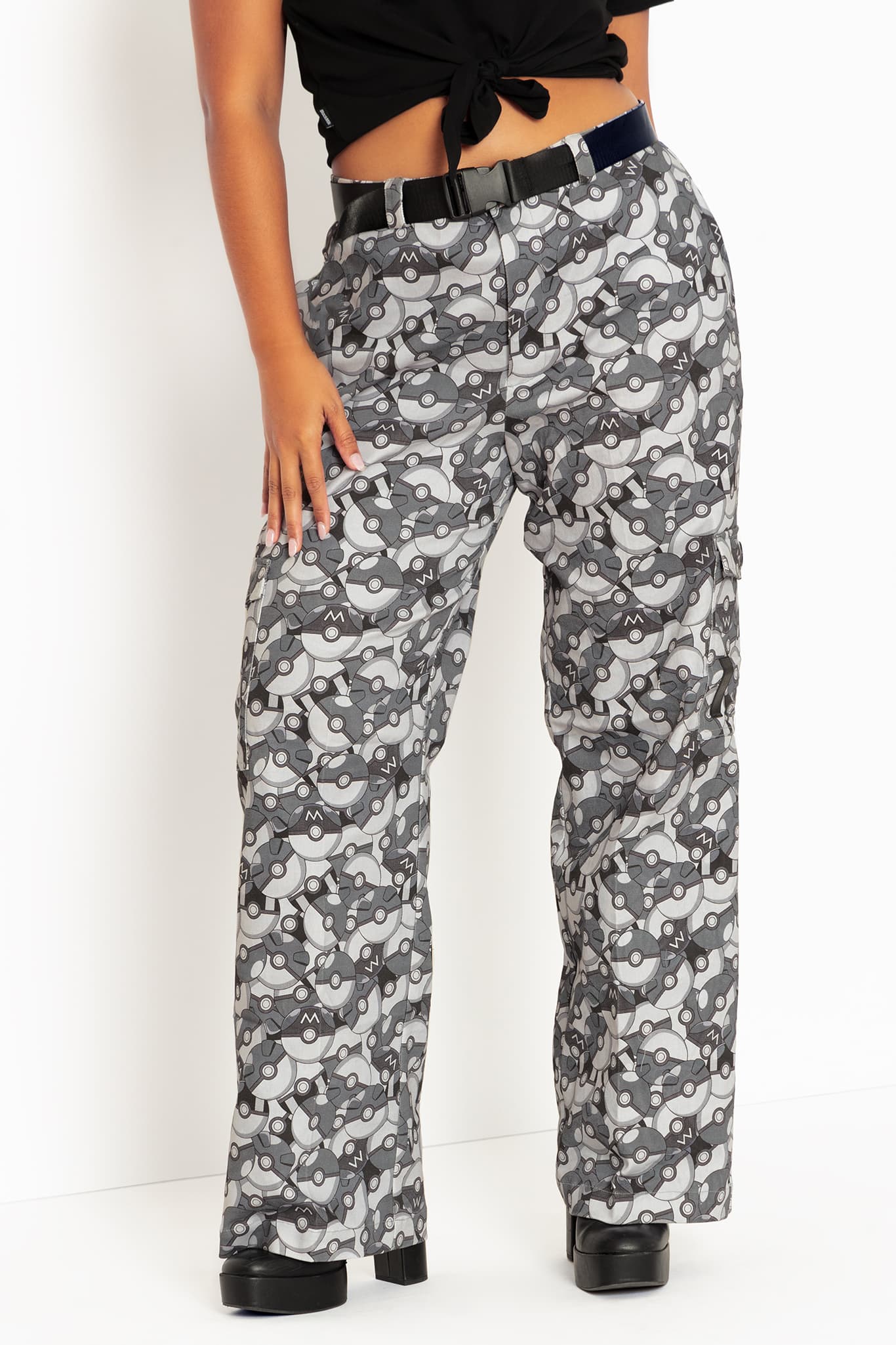 Grey camouflage store pants