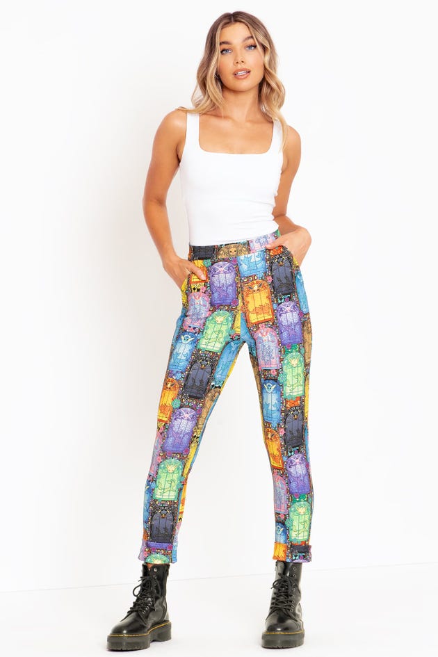 Stained Glass Eevee Cuffed Pants - Limited
