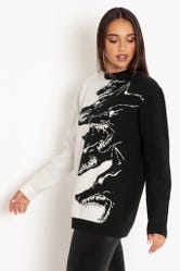 Hungry Wolves Oversized Knit Sweater