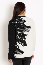 Hungry Wolves Oversized Knit Sweater