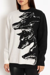 Hungry Wolves Oversized Knit Sweater