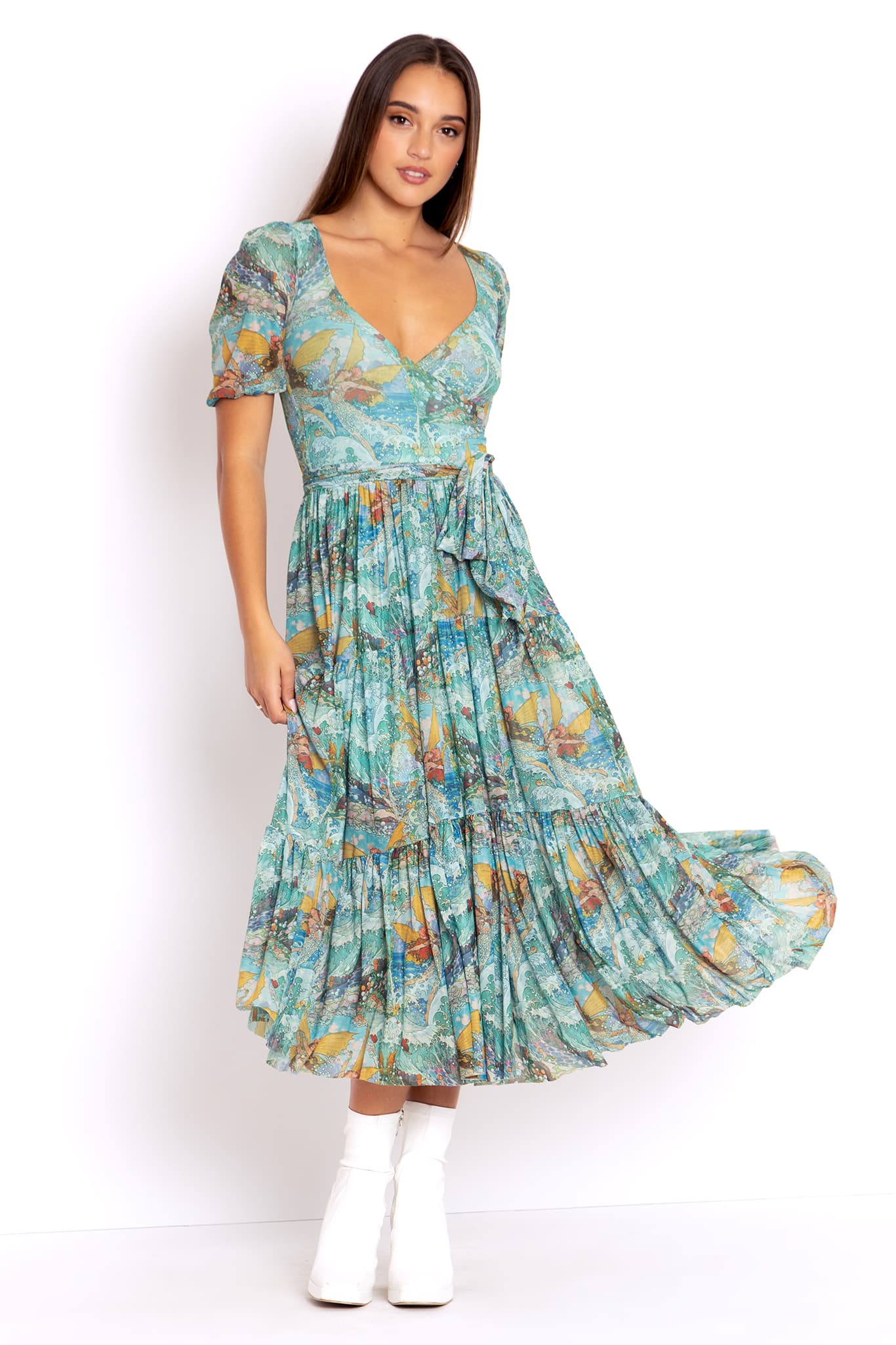 Mermagic Wrap Midaxi Dress - Limited