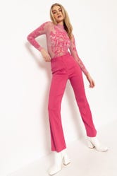 Hot Pink Bootleg Pants