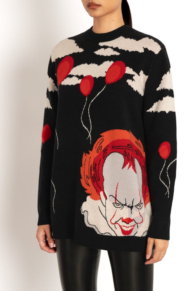 We All Float Down Here Oversized Knit Sweater