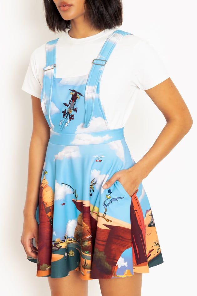 Wile E Coyote And Road Runner Apron Dress