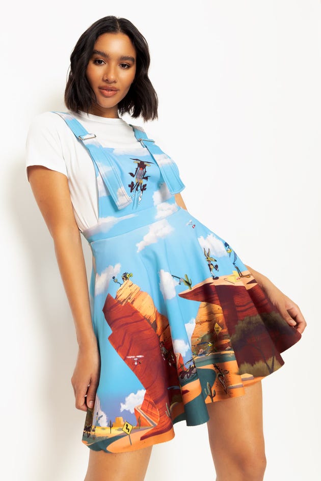 Wile E Coyote And Road Runner Apron Dress
