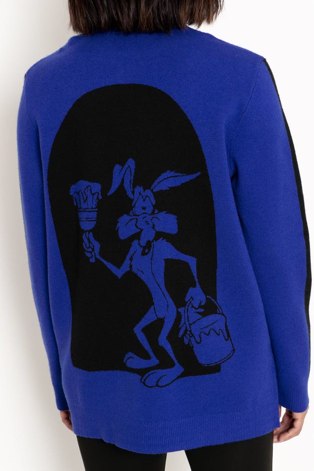Wile E Coyote Oversized Knit Sweater