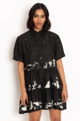 Looney Tunes Chase Tiered Shirt Dress