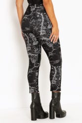 Middle-earth Map Black Cuffed Pants