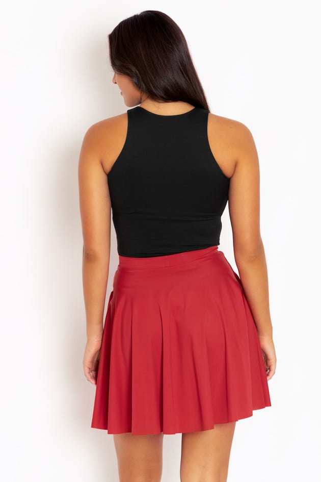 Sleek Pepper Pocket Skater Skirt