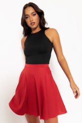 Sleek Pepper Pocket Skater Skirt