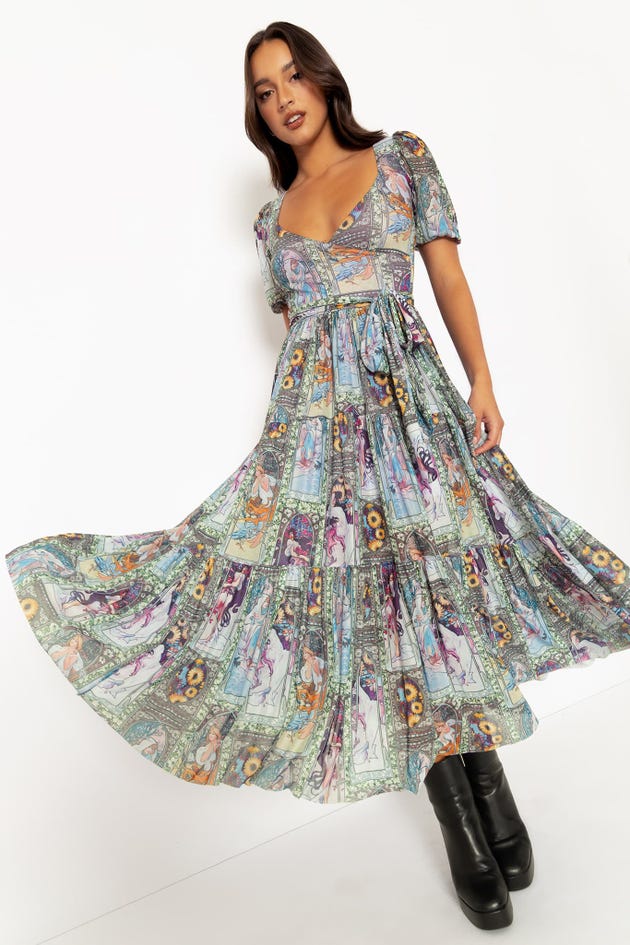 Four Seasons Wrap Midaxi Dress - Limited