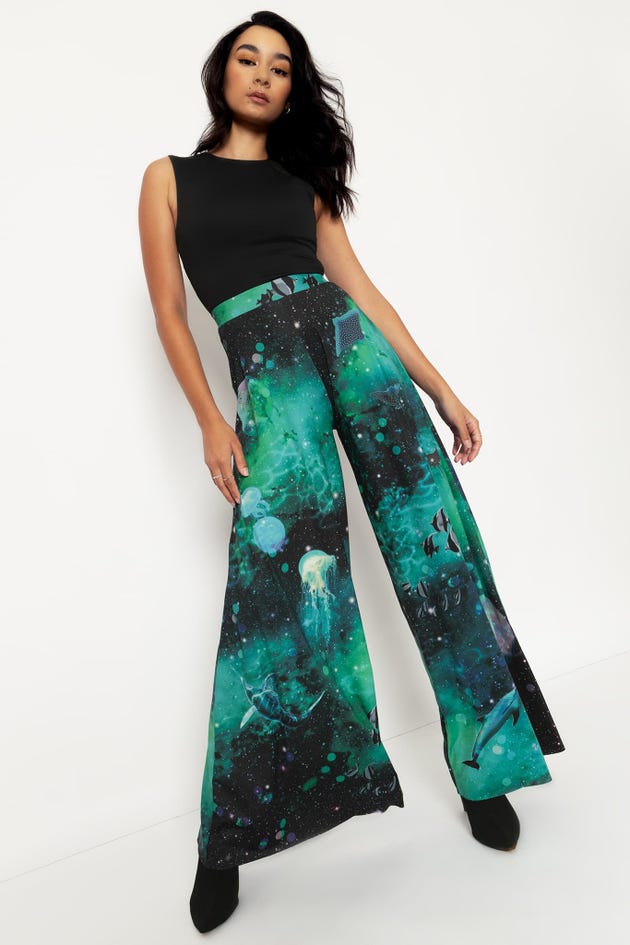 Galactic Ocean Palazzo Pants