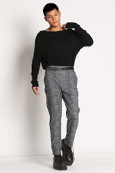 Tweed Mono Cuffed Pants