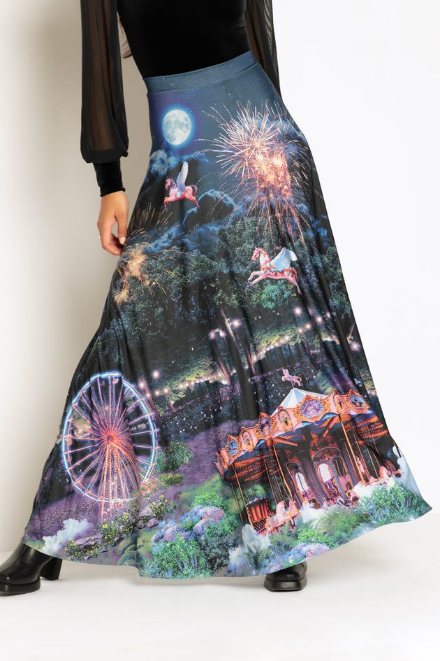 Merry-Go-Gallop Maxi Skirt