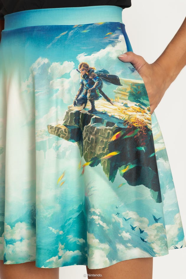 The Legend of Zelda(TM): Tears Of The Kingdom Pocket A-Line Skirt