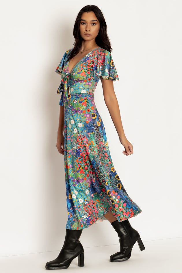 Klimt Collage Rio Midaxi Dress
