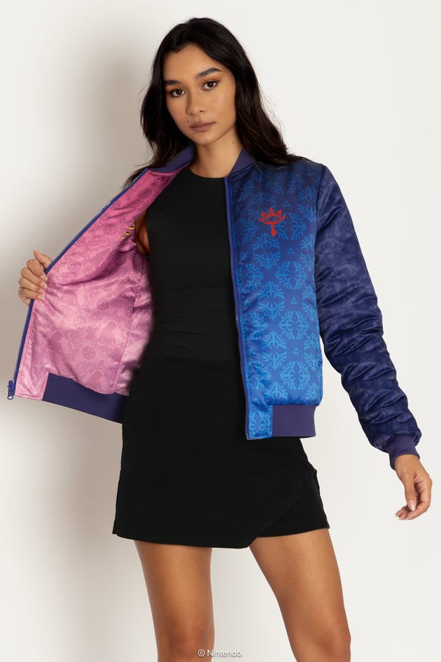 Princess Zelda And Sheik Reversible Bomber Jacket