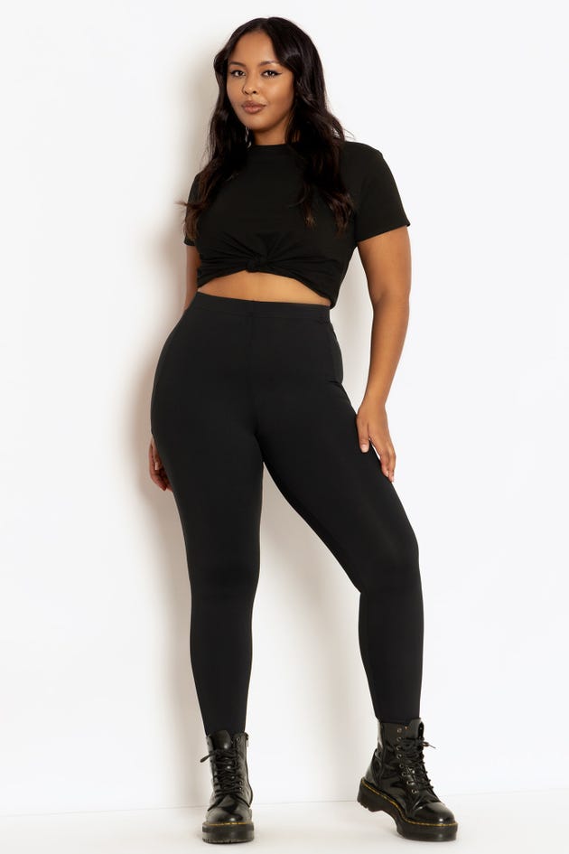 Cut Out Black Long Leggings - The One with Holes