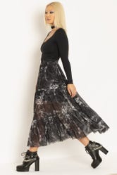 The Fall Of The Rebel Angels Tiered Midaxi Skirt