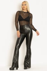 Space Pirate HW Lace Up Flare Pants