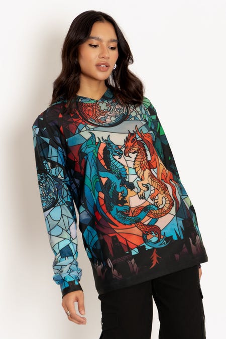 Glass Dragons Hoodie Sweater