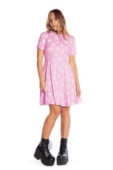 Good Spirits Pink Longline Evil Tee Dress7 Day Un