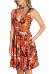 Trick Or Treat Pumpkin Longline Marilyn Dress7 Day Un