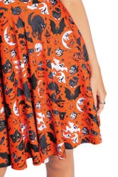 Trick Or Treat Pumpkin Longline Marilyn Dress7 Day Un