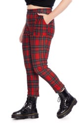 Tartan Red Cuffed Pants