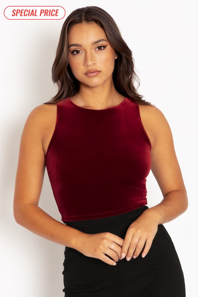 Velvet Red Wifey Top - Limited