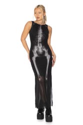 See Right Through Me Sheer Column Maxi Dress