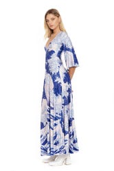 The Great Wave Wide Sleeve Maxi Dress