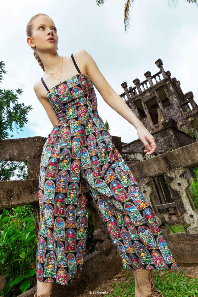 Stained Glass Link Picnic Jumpsuit